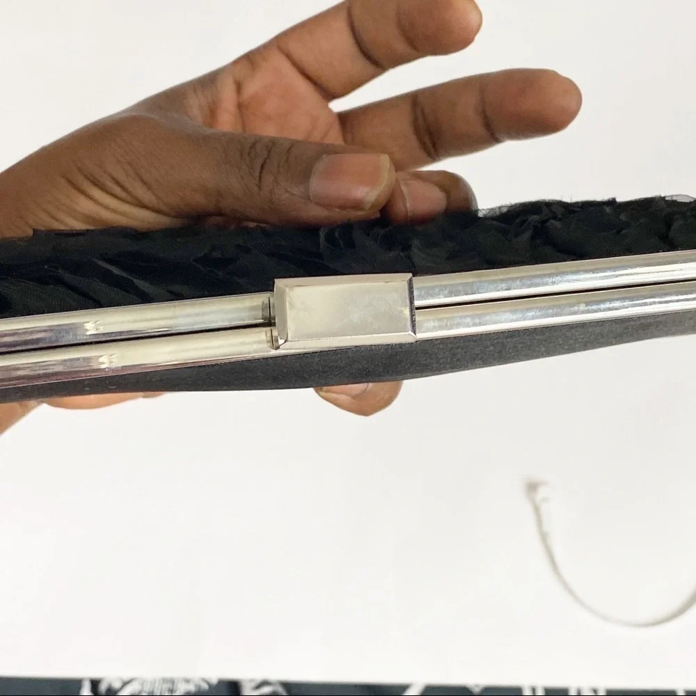 Lulu Townsend Black clutch Prom Wedding